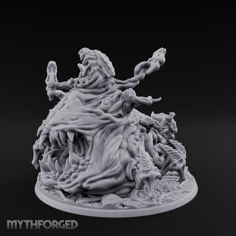 Mouths Gnashing Wide Great Old One Monstrosity Miniature for Dungeons and Dragons, Pathfinder or other TTRPGs