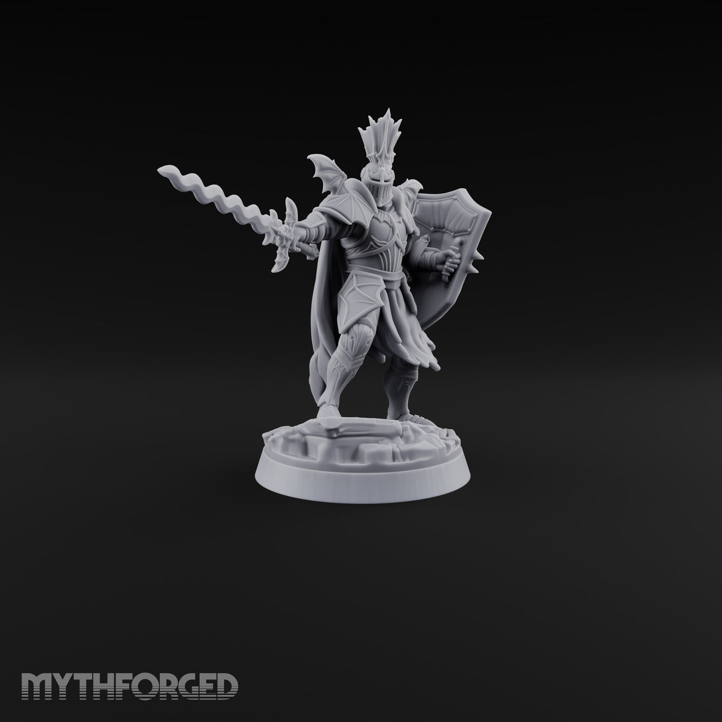 Holding the Line Vampire Guard Miniature for Dungeons and Dragons, Pathfinder or other TTRPGs