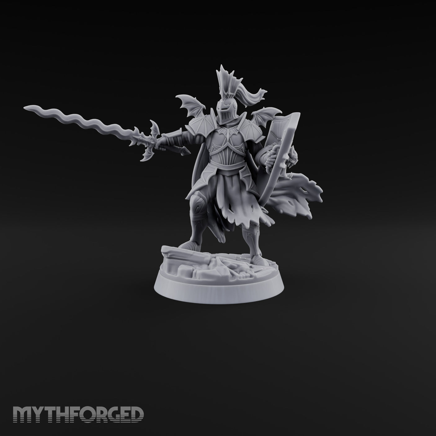 Holding the Line Vampire Guard Miniature for Dungeons and Dragons, Pathfinder or other TTRPGs