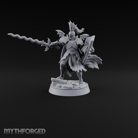 Holding the Line Vampire Guard Miniature for Dungeons and Dragons, Pathfinder or other TTRPGs