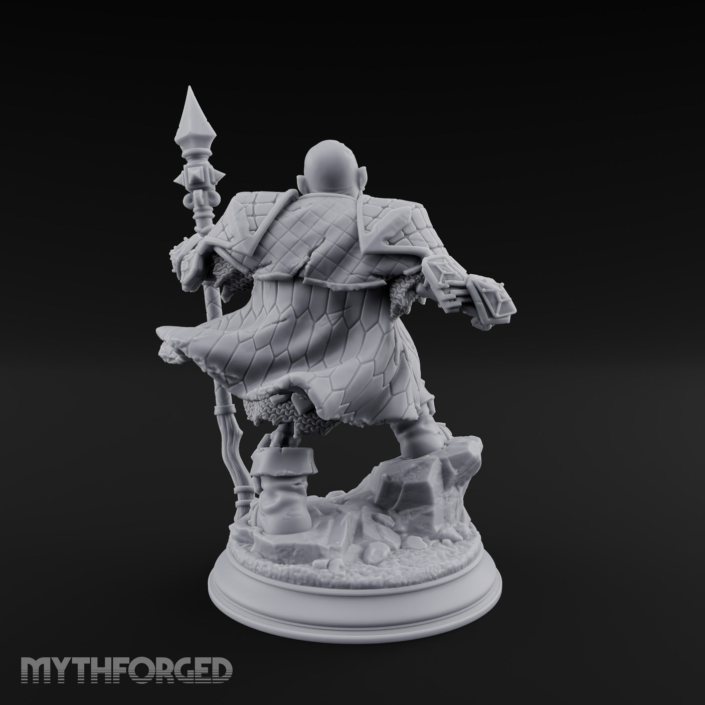 Risen and Roaring Undead Dwarf Warrior B