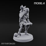 Cross Bound Shackled Human Prisoner A Miniature for Dungeons and Dragons, Pathfinder or other TTRPGs