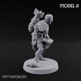 Cross Bound Shackled Human Prisoner A Miniature for Dungeons and Dragons, Pathfinder or other TTRPGs