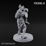 Cross Bound Shackled Human Prisoner A Miniature for Dungeons and Dragons, Pathfinder or other TTRPGs