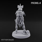 Cross Bound Shackled Human Prisoner A Miniature for Dungeons and Dragons, Pathfinder or other TTRPGs