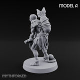 Cross Bound Shackled Human Prisoner A Miniature for Dungeons and Dragons, Pathfinder or other TTRPGs