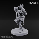 Cross Bound Shackled Human Prisoner A Miniature for Dungeons and Dragons, Pathfinder or other TTRPGs