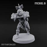 Cross Bound Shackled Human Prisoner B Miniature for Dungeons and Dragons, Pathfinder or other TTRPGs