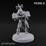 Cross Bound Shackled Human Prisoner B Miniature for Dungeons and Dragons, Pathfinder or other TTRPGs