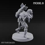 Cross Bound Shackled Human Prisoner B Miniature for Dungeons and Dragons, Pathfinder or other TTRPGs