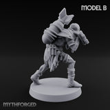 Cross Bound Shackled Human Prisoner B Miniature for Dungeons and Dragons, Pathfinder or other TTRPGs