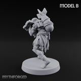 Cross Bound Shackled Human Prisoner B Miniature for Dungeons and Dragons, Pathfinder or other TTRPGs