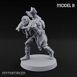 Cross Bound Shackled Human Prisoner B Miniature for Dungeons and Dragons, Pathfinder or other TTRPGs