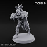 Cross Bound Shackled Human Prisoner B Miniature for Dungeons and Dragons, Pathfinder or other TTRPGs