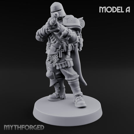 Cross Emblazoned Gun Bearing Ashen Trooper A gallery 1