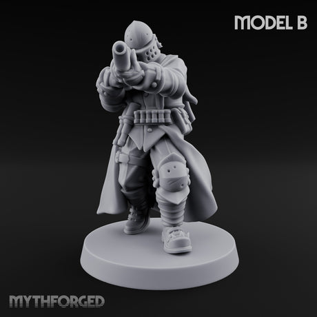 Cross Emblazoned Gun Bearing Ashen Trooper B