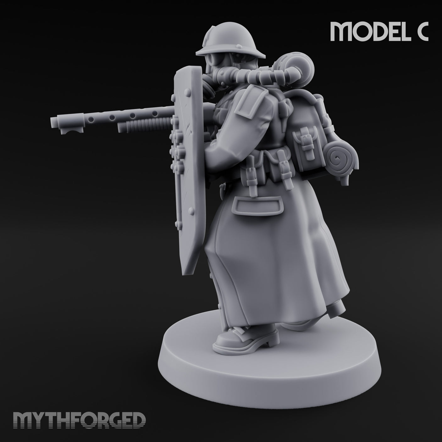 Cross Emblazoned Gun Bearing Ashen Trooper C gallery 7