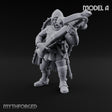 Crossbow Cranking Human Crossbowman A Miniature for Dungeons and Dragons, Pathfinder or other TTRPGs