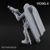 Crossbow Cranking Human Crossbowman A Miniature for Dungeons and Dragons, Pathfinder or other TTRPGs