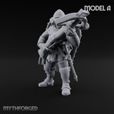 Crossbow Cranking Human Crossbowman A Miniature for Dungeons and Dragons, Pathfinder or other TTRPGs