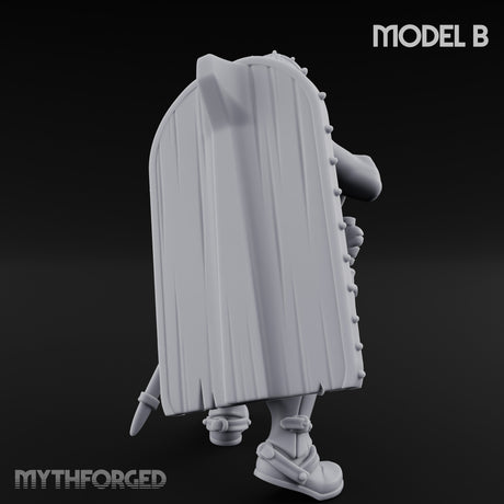 Crossbow Cranking Human Crossbowman B Miniature for Dungeons and Dragons, Pathfinder or other TTRPGs