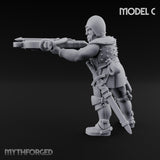 Crossbow Cranking Human Crossbowman C Miniature for Dungeons and Dragons, Pathfinder or other TTRPGs