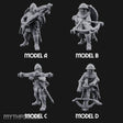 Crossbow Cranking Human Crossbowmen Miniature for Dungeons and Dragons, Pathfinder or other TTRPGs