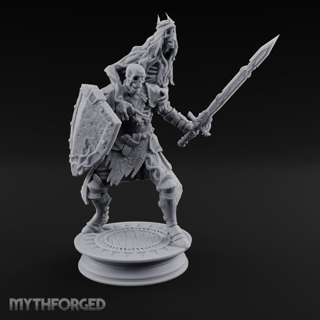 Crown Wearing Sword Thrusting Skeleton King gallery 1