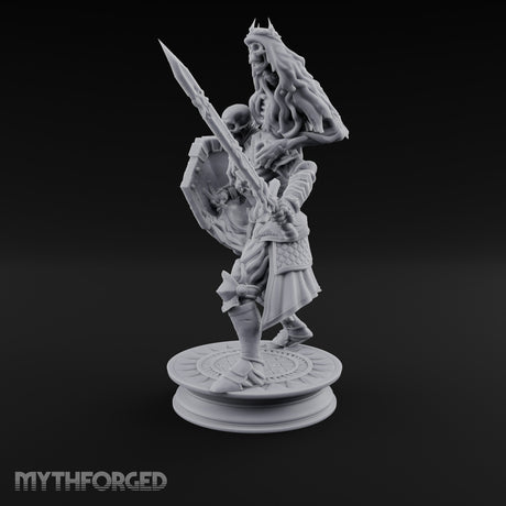 Crown Wearing Sword Thrusting Skeleton King gallery 14