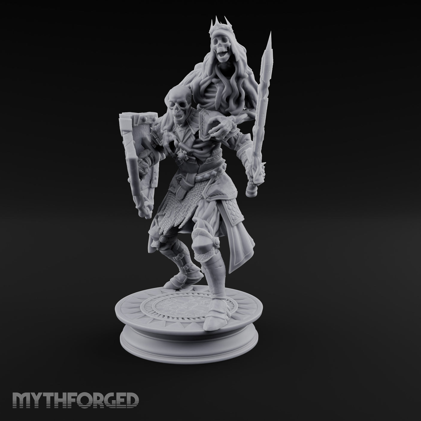 Crown Wearing Sword Thrusting Skeleton King gallery 16