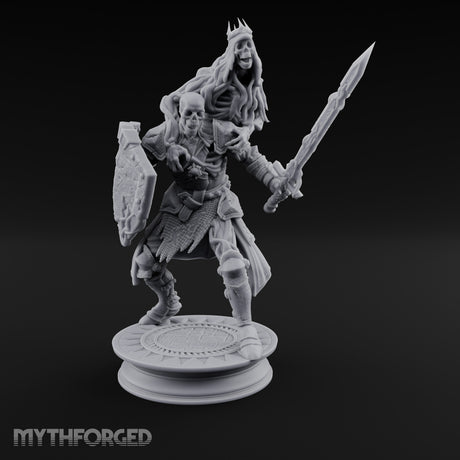 Crown Wearing Sword Thrusting Skeleton King gallery 18