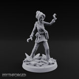 Crystal Conjuring Sorceress Miniature for Dungeons and Dragons, Pathfinder or other TTRPGs