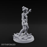 Crystal Conjuring Sorceress Miniature for Dungeons and Dragons, Pathfinder or other TTRPGs