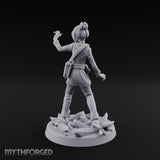 Crystal Conjuring Sorceress Miniature for Dungeons and Dragons, Pathfinder or other TTRPGs