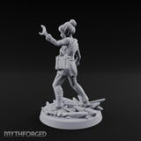 Crystal Conjuring Sorceress Miniature for Dungeons and Dragons, Pathfinder or other TTRPGs