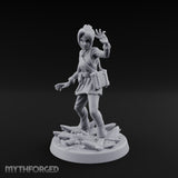 Crystal Conjuring Sorceress Miniature for Dungeons and Dragons, Pathfinder or other TTRPGs
