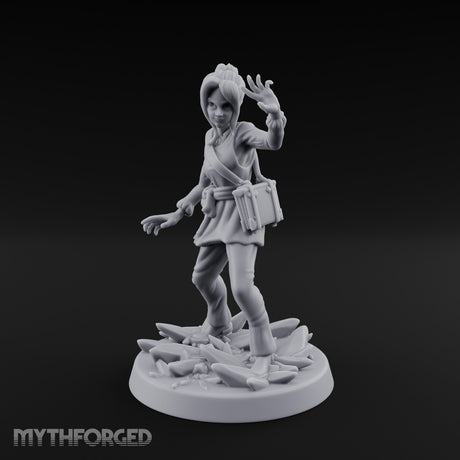 Crystal Conjuring Sorceress Miniature for Dungeons and Dragons, Pathfinder or other TTRPGs
