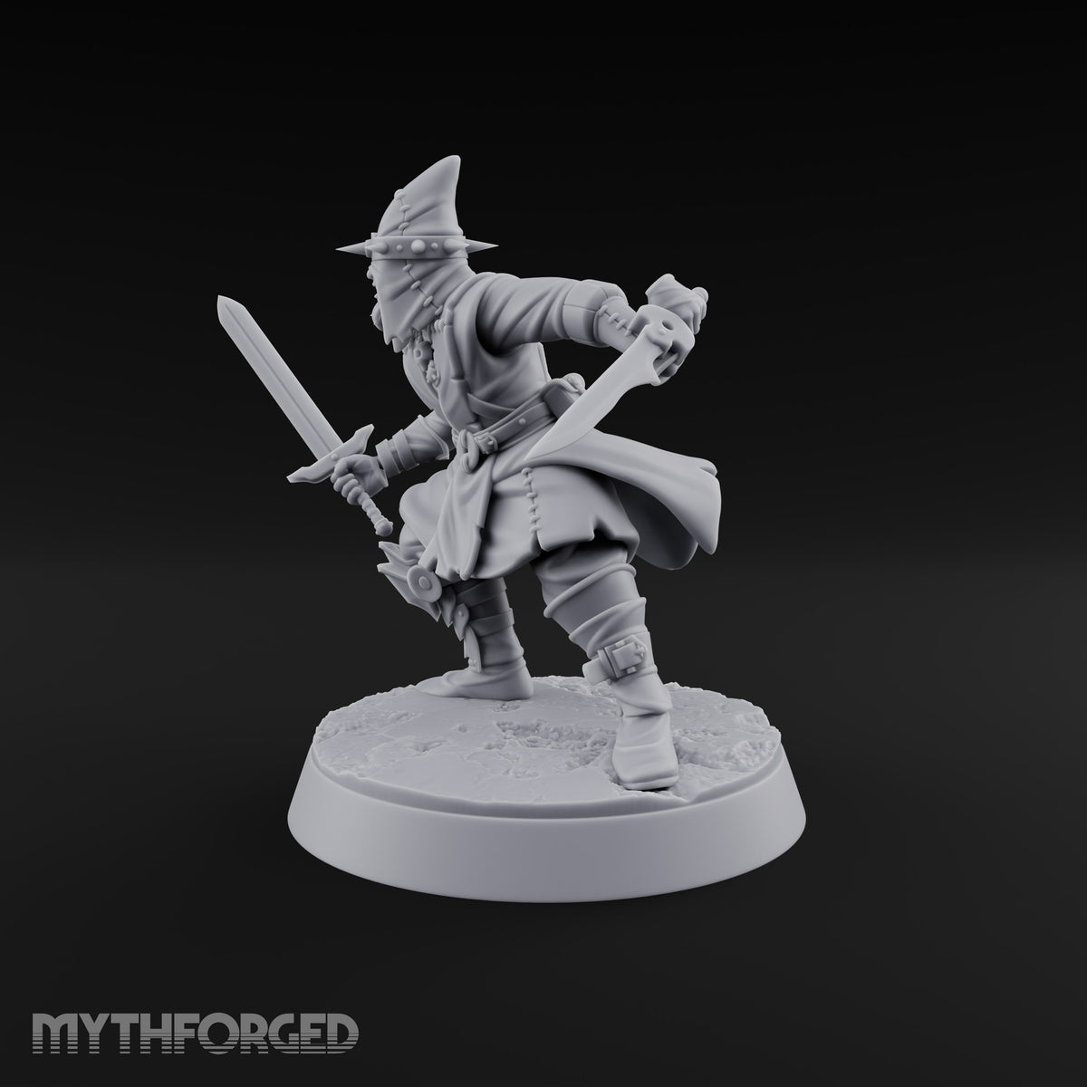 Masks On, Doctrine Off Human Cultist A — Sword & Curved Blade