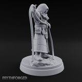 Noose Coiled Ready Human Cultist Miniature for Dungeons and Dragons, Pathfinder or other TTRPGs