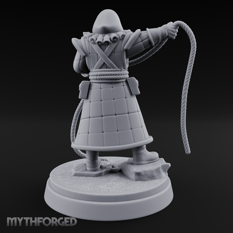 Noose Coiled Ready Human Cultist Miniature for Dungeons and Dragons, Pathfinder or other TTRPGs
