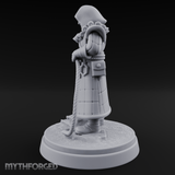Noose Coiled Ready Human Cultist Miniature for Dungeons and Dragons, Pathfinder or other TTRPGs