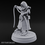 Noose Coiled Ready Human Cultist Miniature for Dungeons and Dragons, Pathfinder or other TTRPGs