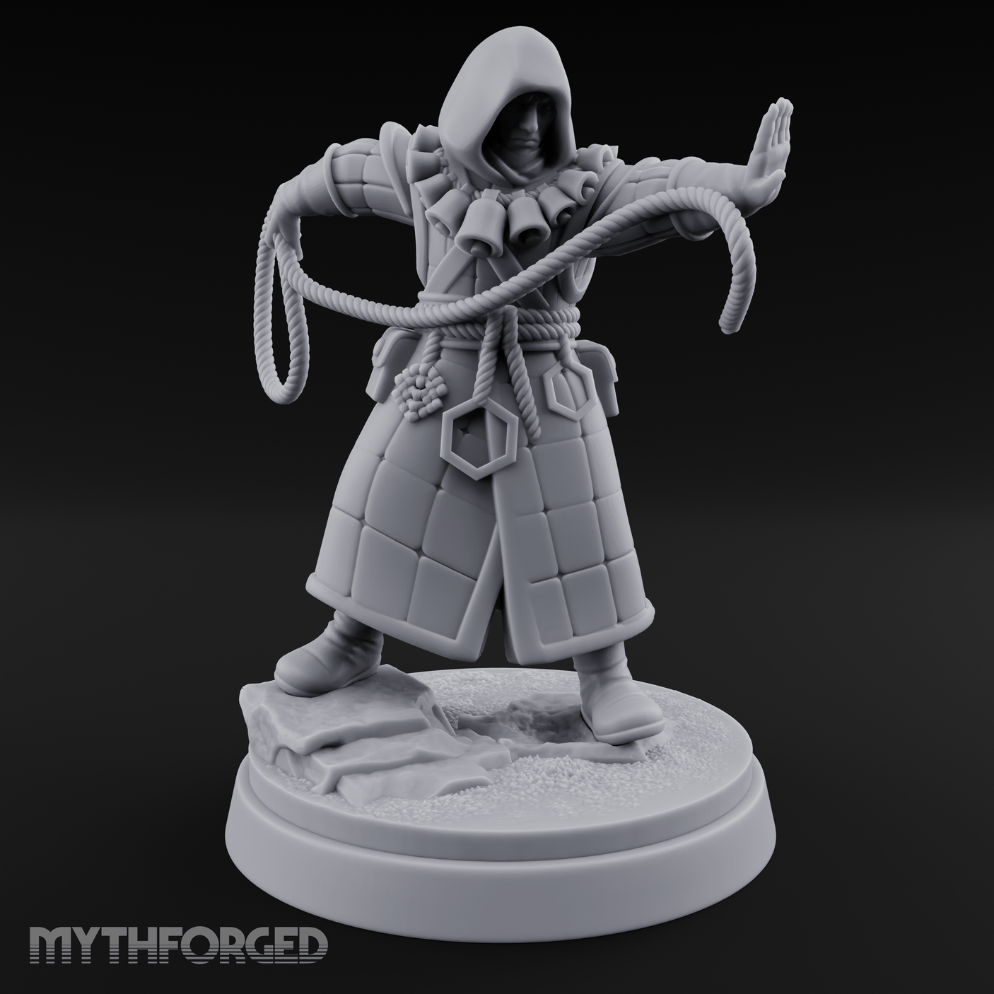 Ropes Juggling Conjurer Human Cultist Miniature for Dungeons and Dragons, Pathfinder or other TTRPGs