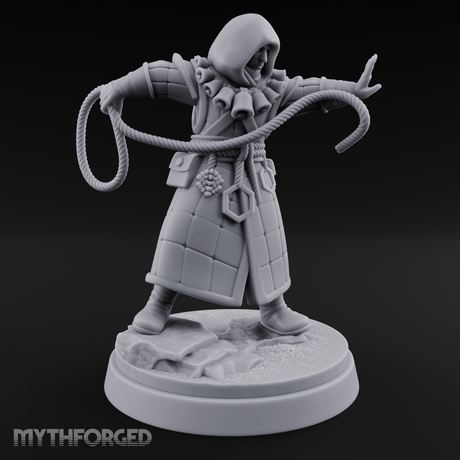 Ropes Juggling Conjurer Human Cultist Miniature for Dungeons and Dragons, Pathfinder or other TTRPGs