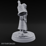 Ringing The Bell Human Cultist Miniature for Dungeons and Dragons, Pathfinder or other TTRPGs