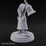 Ringing The Bell Human Cultist Miniature for Dungeons and Dragons, Pathfinder or other TTRPGs