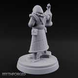Ringing The Bell Human Cultist Miniature for Dungeons and Dragons, Pathfinder or other TTRPGs