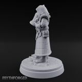 Ringing The Bell Human Cultist Miniature for Dungeons and Dragons, Pathfinder or other TTRPGs
