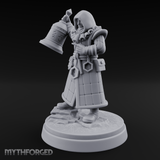 Ringing The Bell Human Cultist Miniature for Dungeons and Dragons, Pathfinder or other TTRPGs