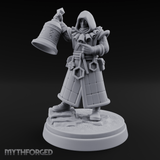Ringing The Bell Human Cultist Miniature for Dungeons and Dragons, Pathfinder or other TTRPGs
